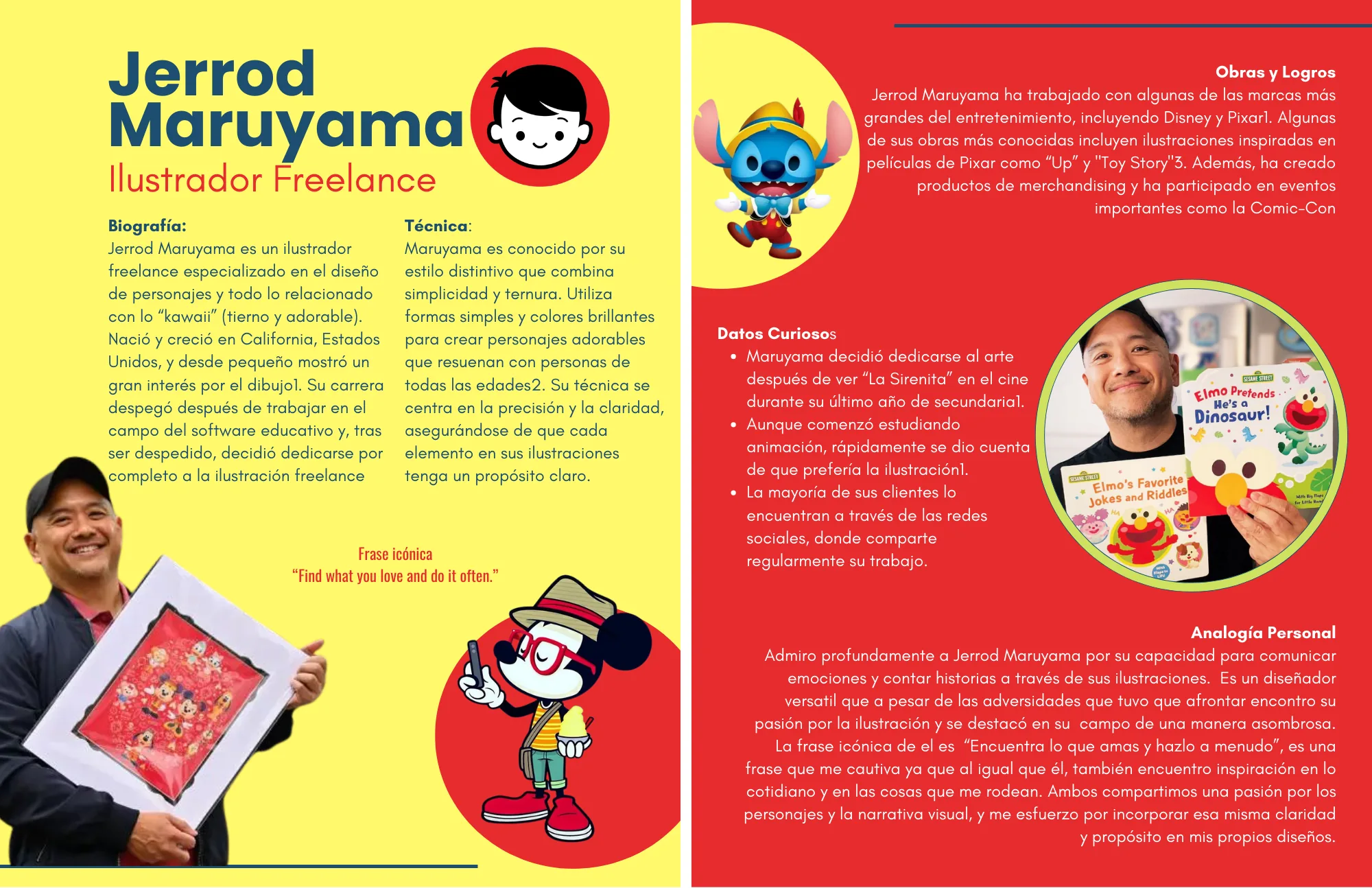 Ficha biográfica del ilustrador Jerrod Maruyama
