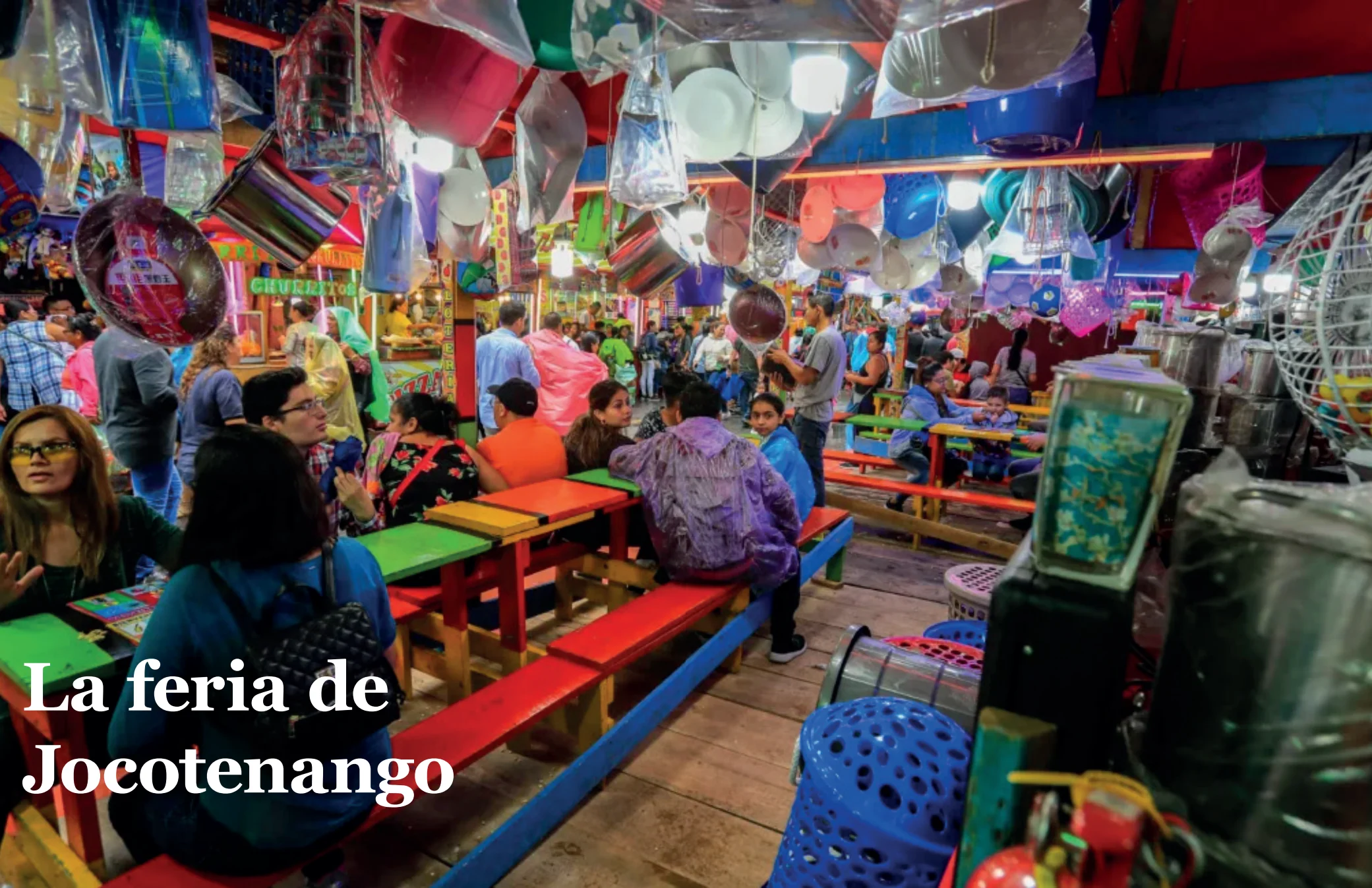 Doble página de la feria de Jocotenango