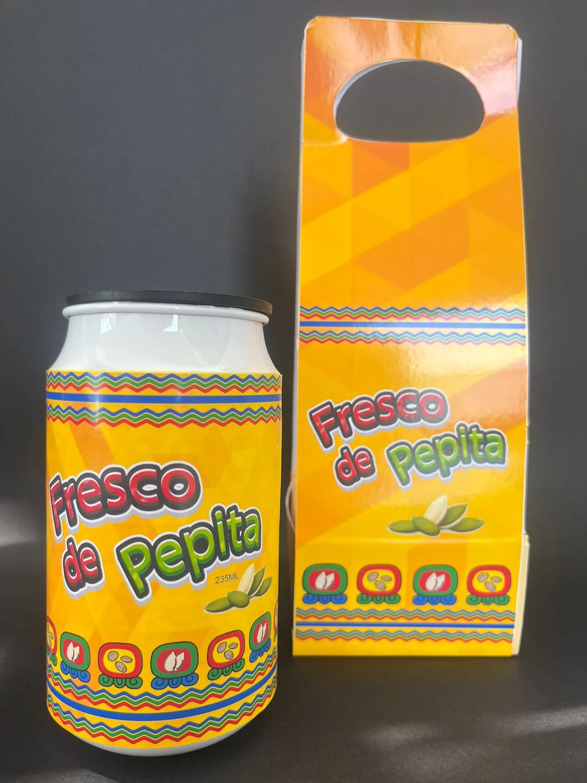 Lata Fresco de Pepita y caja con asa