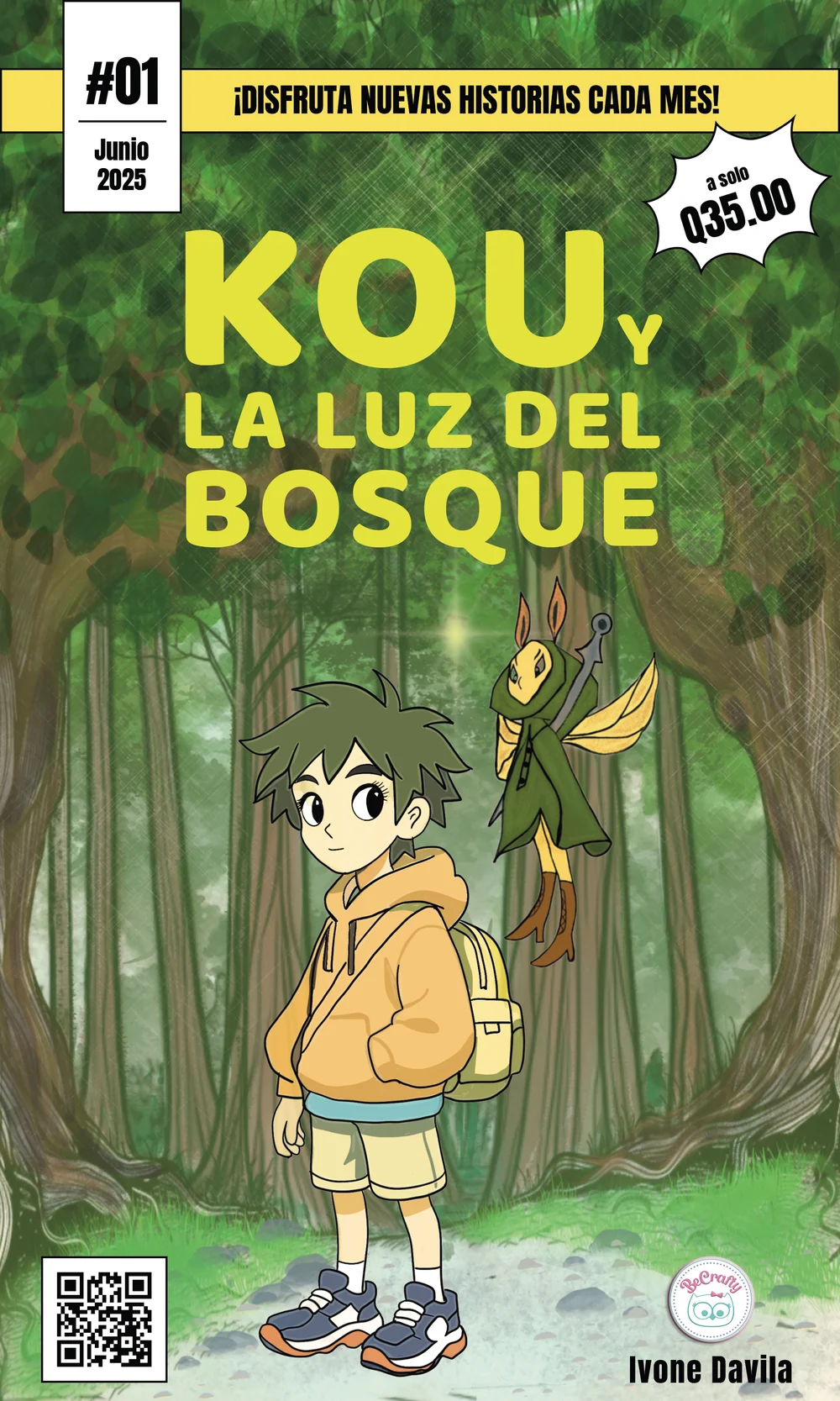 Portada del cómic Kou y la luz del bosque