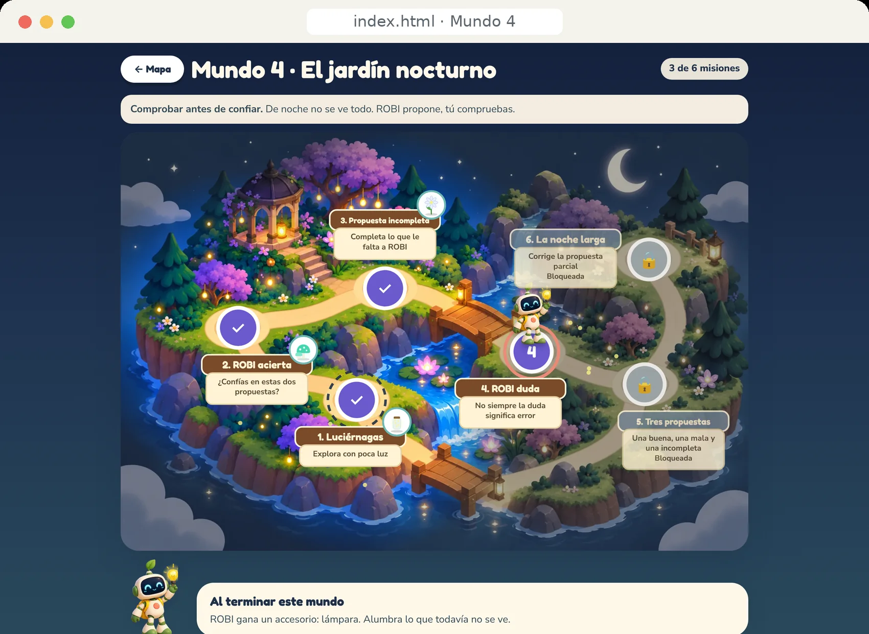 Cuarto mundo, Jardín Nocturno