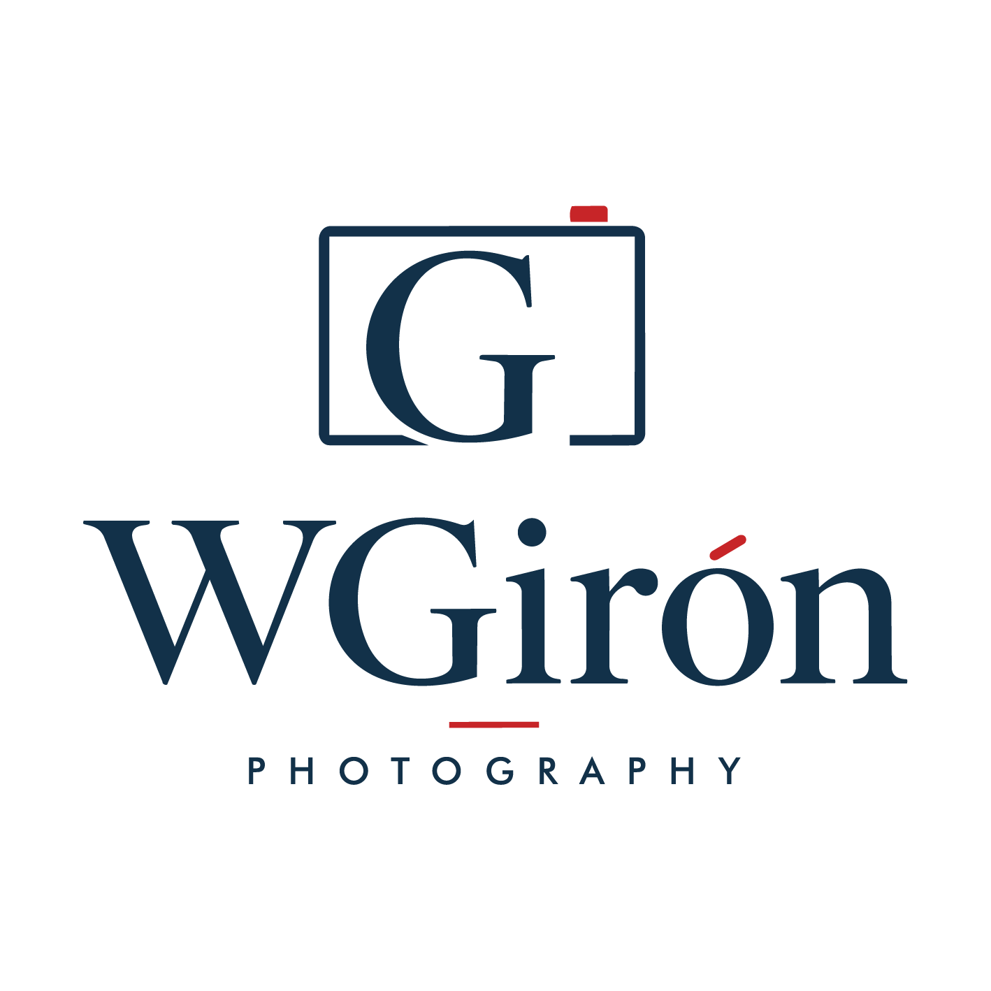 Marca WGirón Photography sobre fondo claro