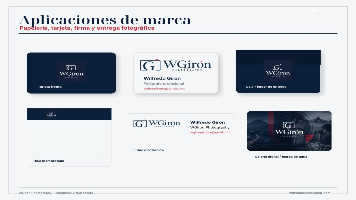 Aplicaciones de marca WGirón