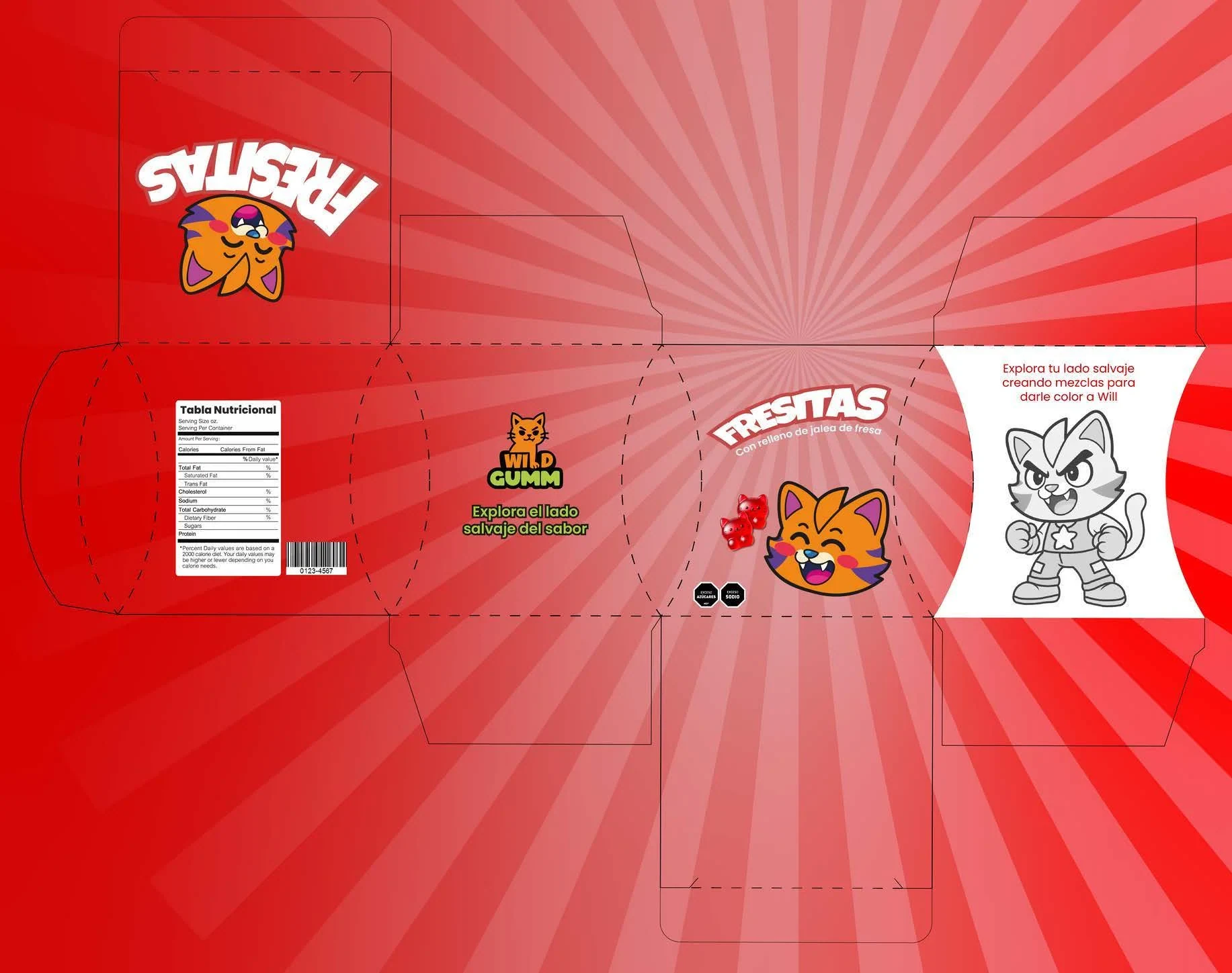 Empaque rojo Wild Gumm